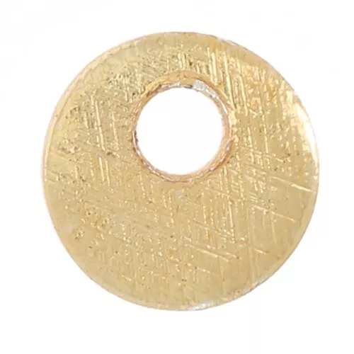 Zecchini rotondi effetto spazzolato 4 mm - dorato x 5g circa 65 pezzi.