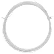 Filo morbido - ricotto - mezzotondo 0,6x0.4 mm - Argento 925 x10m