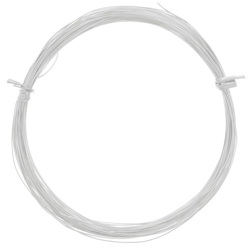 Filo morbido - ricotto - mezzotondo 0,6x0.4 mm - Argento 925 x10m