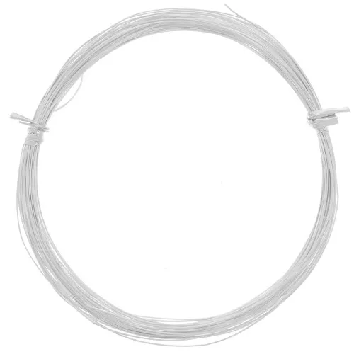 Filo morbido - ricotto - mezzotondo 0,6x0.4 mm - Argento 925 x10m