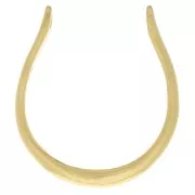 Pendente ferro di cavallo 14x12 mm - Argento 925 dorato con oro fino x1