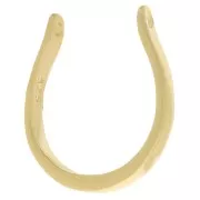 Pendente ferro di cavallo 14x12 mm - Argento 925 dorato con oro fino x1