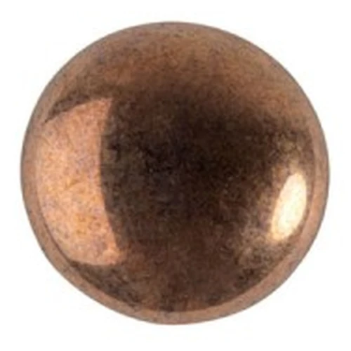 Cabochon di vetro di Puca® 8 mm - Dark Bronze x10