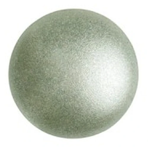 Cabochon di vetro di Puca® 8 mm - Beige Green Metallic Mat x10