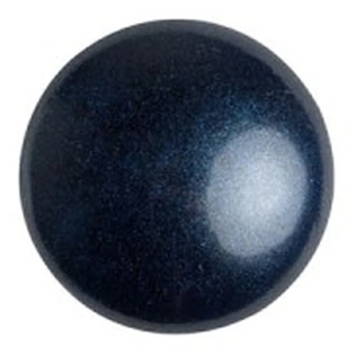 Cabochon di vetro di Puca® 8 mm - Dark Blue Metallic Mat x10