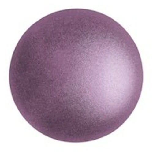 Cabochon di vetro di Puca® 8 mm - Dark Plum Metallic Mat x10
