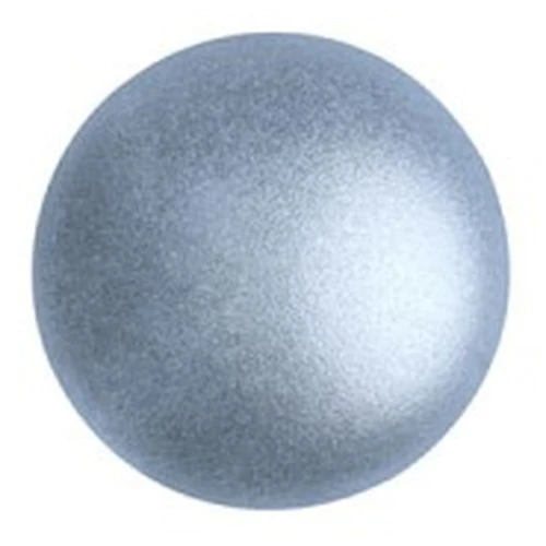 Cabochon di vetro di Puca® 8 mm - Light Blue Metallic Mat x10