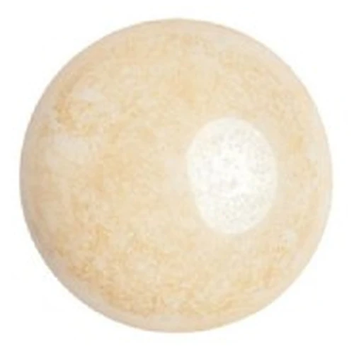 Cabochon di vetro di Puca® 8 mm - Opaque Beige Ceramic Look x10