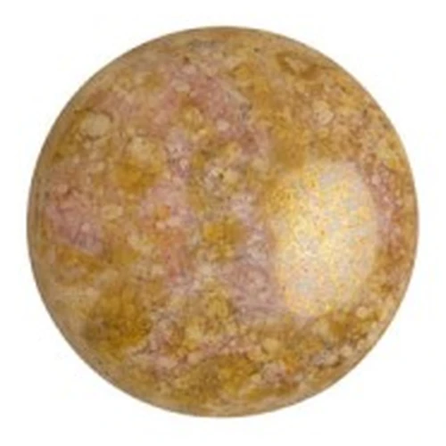 Cabochon di vetro di Puca® 8 mm - Opaque Mix Rose Gold Ceramic Look x10