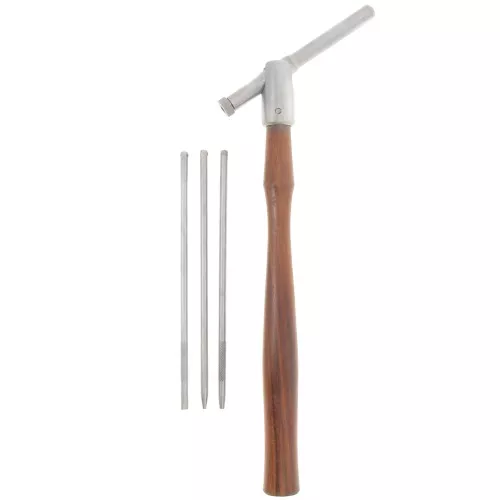 Sliding hammer - Martello per crimpare e rivettare - con 3 punte x1