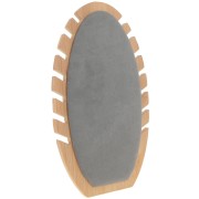 Portacollane - forma ovale -27,5x16cm Bamboo - Suede Grey x1|raw }}