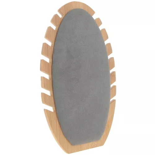 Portacollane - forma ovale -27,5x16cm Bamboo - Suede Grey x1