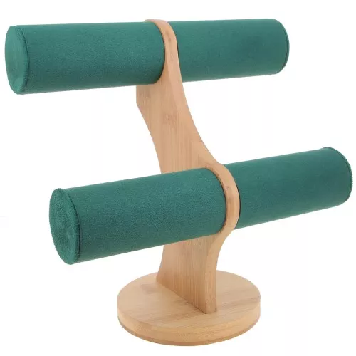Portagioie - Espositore per bracciali 24x24 cm Bamboo Suede Green x1