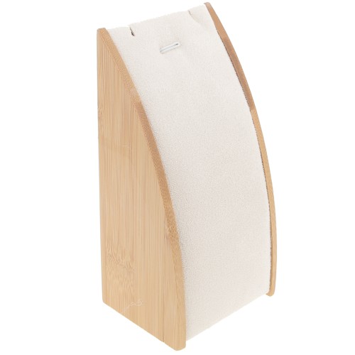 Portagioie per collana - 15,5x6 cm Bamboo - Suede Beige x1