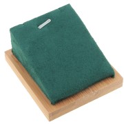 Portacollane - rettangolo obliquo - 7,5x6 cm Bamboo - Suede Green x1|raw }}