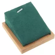 Portacollane - rettangolo obliquo - 7,5x6 cm Bamboo - Suede Green x1