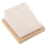 Portacollane - rettangolo obliquo - 7,5x6 cm Bamboo - Suede Beige x1|raw }}