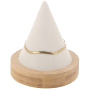 Portabracciali a forma di cono 11x9,5 cm - Bambù - Suede Beige x1