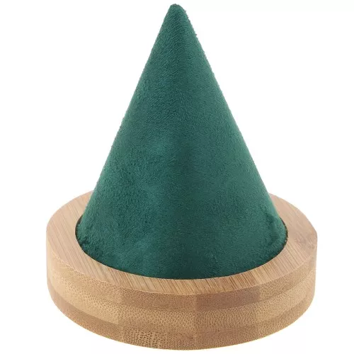 Portabracciali a forma di cono 11x9,5 cm - Bambù - Verde camoscio x1