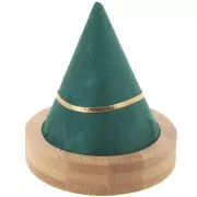 Portabracciali a forma di cono 11x9,5 cm - Bambù - Verde camoscio x1