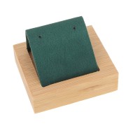 Portaorecchini semplice 7x5,5 cm - Bambù - Verde scamosciato x1
