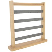 Portagioie - Espositore per orecchini - 33x30 cm Bambù - Grigio camoscio x1|raw }}