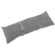 Portagioie - cuscino lungo per bracciali 26x9 cm - Grigio scamosciato x1