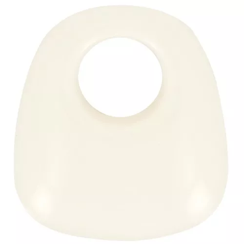 Pendente trapezio in resina opaca 23x21 mm - Ecrù x1