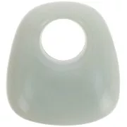 Verde salvia - Pendente trapezio in resina opaca 23x21 mm - Verde salvia marmorizzato x1 Pendente trapezio in resina opaca 23x21 mm - Verde salvia marmorizzato x1