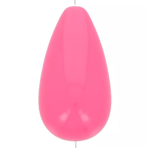 Perla di resina opaca 26x14 mm - Rosa fluo x1