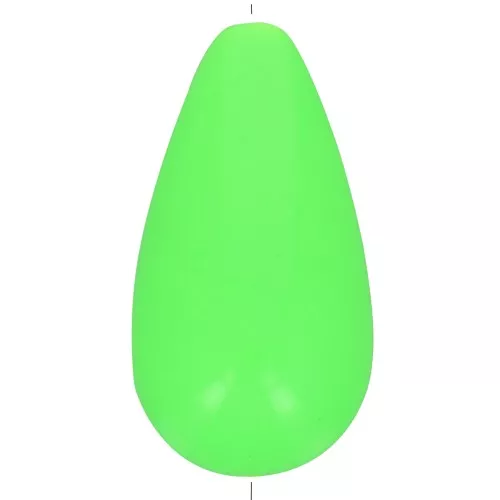 Perla di resina opaca 26x14 mm - Verde fluo x1