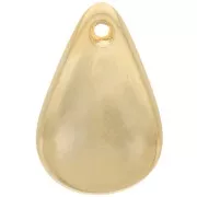 Zecchini con petali di fiori curvi da 24,5 mm in acrilico - Oro x4