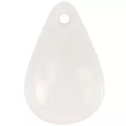 Zecchini con petali di fiori curvi 24,5 mm Paillettes acriliche - Crema x6