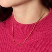 Girocollo maglia serpentina 1,3 mm - Acciaio inox 304L x49cm