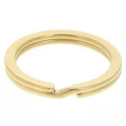 Portachiavi personalizzabile 25 mm - Acciaio inossidabile dorato x1