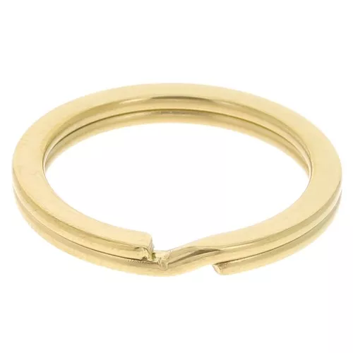 Portachiavi personalizzabile 25 mm - Acciaio inossidabile dorato x1