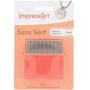 Set di punzoni da conio ImpressArt 1,5 mm - Alfabeto minuscolo SENZA SERIF x27