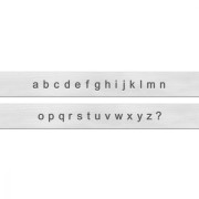 Set di punzoni da conio ImpressArt 1,5 mm - Alfabeto minuscolo SENZA SERIF x27