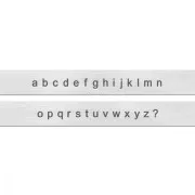 Set di punzoni da conio ImpressArt 1,5 mm - Alfabeto minuscolo SENZA SERIF x27