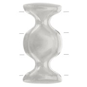 - Connettore per perline Ginko Duo 18x9 mm Dialiskari III - Placcato argento antico|raw }}