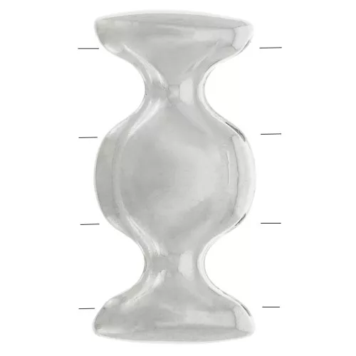 - Connettore per perline Ginko Duo 18x9 mm Dialiskari III - Placcato argento antico