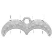 Cymbal - Ginko Duo 20x8 mm Avolathonisi III punta per tessere perline - Arg antico