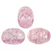 Perle in vetro Samos® di Puca® 7x5 mm New Cracked Light Amethyst x10g