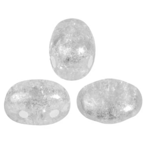 Perle in vetro Samos® di Puca® 7x5 mm New Cracked Crystal x10g
