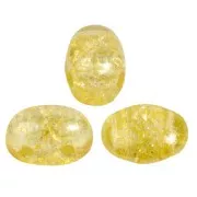 Perle in vetro Samos® di Puca® 7x5 mm New Cracked Honey x10g