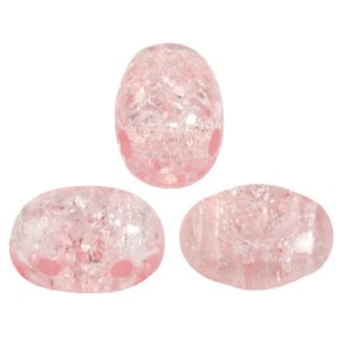 Perle in vetro Samos® di Puca® 7x5 mm New Cracked Light Rose x10g