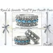 Perle in vetro Samos® di Puca® 7x5 mm New Cracked Light Rose x10g