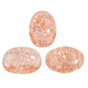 Perle in vetro Samos® di Puca® 7x5 mm New Cracked Light Peach x10g