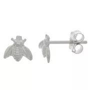 Orecchini perno ape 5x6 mm - Argento 925 x2