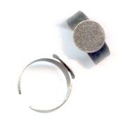 Base per incollare mm. 12 argentata brunita x1|raw }}